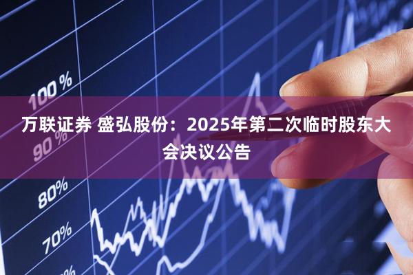 万联证券 盛弘股份：2025年第二次临时股东大会决议公告